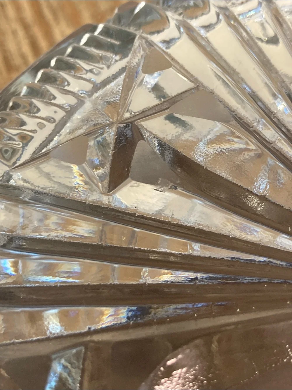 Vintage glass serving